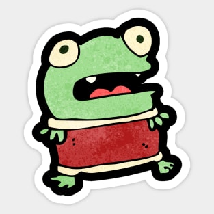 strange frog Sticker